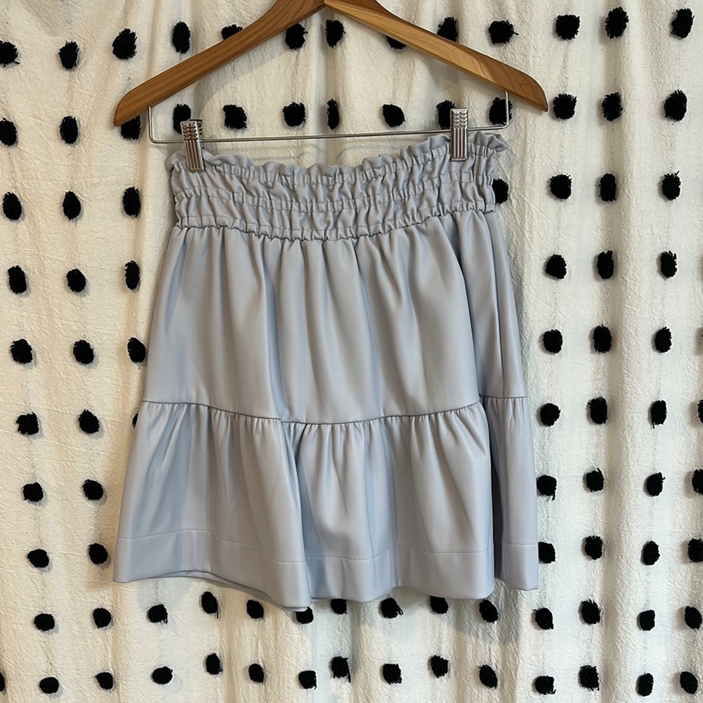 Anthropologie Faux leather A-Line Skirt